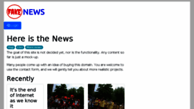 What Fakenews.com website looked like in 2018 (5 years ago)