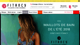 What Fitancy.fr website looked like in 2018 (5 years ago)