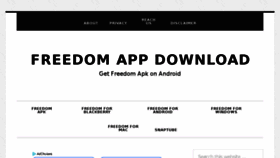 What Freedomappz.com website looked like in 2018 (5 years ago)