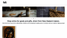 What Felt.co.nz website looked like in 2018 (5 years ago)