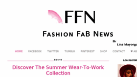 What Fashionfabnews.com website looked like in 2018 (5 years ago)
