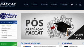 What Faccat.com.br website looked like in 2018 (5 years ago)
