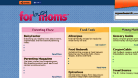 What Forbusymoms.com website looked like in 2018 (5 years ago)