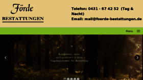What Foerde-bestattungen.de website looked like in 2018 (5 years ago)