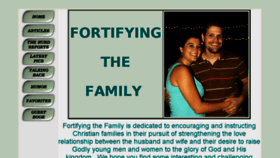 What Fortifyingthefamily.com website looked like in 2018 (5 years ago)