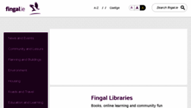 What Fingal.ie website looked like in 2018 (5 years ago)