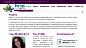 What Friendsandgems.com website looked like in 2018 (5 years ago)
