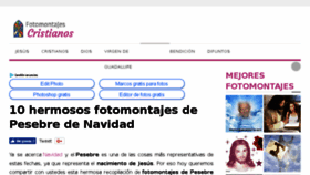 What Fotomontajescristianos.com website looked like in 2018 (5 years ago)