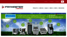 What Frymaster.com website looked like in 2018 (5 years ago)