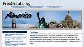 What Freegrants.org website looked like in 2018 (5 years ago)