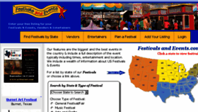 What Festivalsandevents.com website looked like in 2018 (5 years ago)