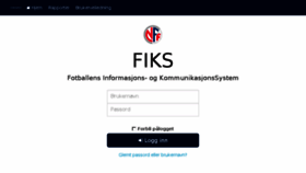 What Fiks.fotball.no website looked like in 2018 (5 years ago)