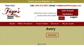 What Fayesofficesupply.com website looked like in 2018 (5 years ago)