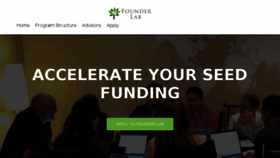 What Founderlab.com website looked like in 2018 (5 years ago)