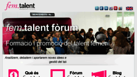 What Femtalent.cat website looked like in 2018 (5 years ago)