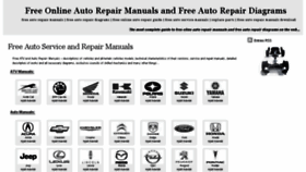 What Free-auto-repair-manuals.com website looked like in 2018 (5 years ago)