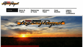 What Farmjournallegacyproject.com website looked like in 2018 (6 years ago)