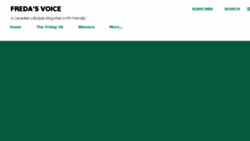 What Fredasvoice.com website looked like in 2018 (5 years ago)