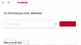 What Foodpanda.pk website looked like in 2018 (5 years ago)