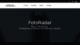 What Fotoradarmm.pl website looked like in 2018 (5 years ago)