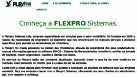 What Flexpro.com.br website looked like in 2018 (5 years ago)