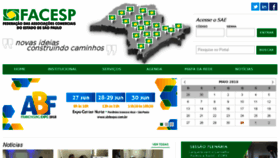 What Facesp.com.br website looked like in 2018 (5 years ago)