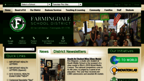 What Farmingdaleschools.net website looked like in 2018 (5 years ago)
