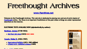 What Ftarchives.net website looked like in 2018 (7 years ago)