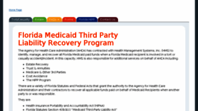 What Flmedicaidtplrecovery.com website looked like in 2018 (6 years ago)