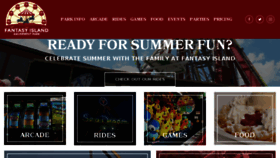 What Fantasyislandpark.com website looked like in 2018 (5 years ago)