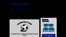 What Footballbetprofit.com website looked like in 2018 (5 years ago)