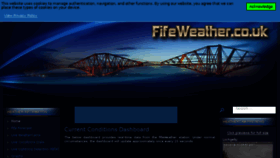 What Fifeweather.co.uk website looked like in 2018 (5 years ago)