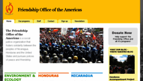 What Friendshipamericas.org website looked like in 2018 (6 years ago)