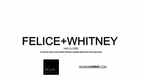 What Felicewhitney.com website looked like in 2018 (5 years ago)