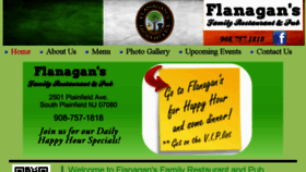 What Flanagansrestaurant.com website looked like in 2018 (5 years ago)