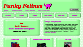 What Funky-felines.co.uk website looked like in 2018 (5 years ago)