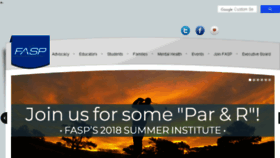 What Fasp.org website looked like in 2018 (6 years ago)