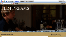 What Filmdreams.net website looked like in 2018 (5 years ago)