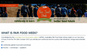 What Fairfoodweek.org.au website looked like in 2018 (5 years ago)
