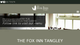 What Foxinntangley.co.uk website looked like in 2018 (5 years ago)