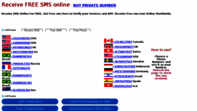 What Freesmsreceive.com website looked like in 2018 (5 years ago)