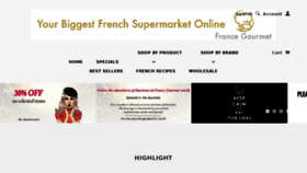 What Francegourmet.com.au website looked like in 2018 (5 years ago)