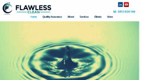What Flawlessclean.com.au website looked like in 2018 (5 years ago)