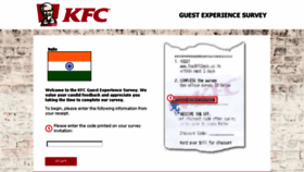What Feedkfcback.co.in website looked like in 2018 (5 years ago)