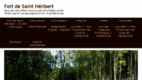 What Fortsaintheribert.be website looked like in 2018 (5 years ago)