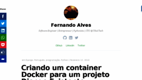 What Fernandofreitasalves.com website looked like in 2018 (5 years ago)