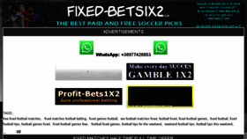 What Fixed-bets1x2.com website looked like in 2018 (5 years ago)