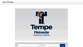 What Filetransfer.tempe.gov website looked like in 2018 (6 years ago)