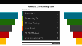 What Formula1livetiming.com website looked like in 2018 (5 years ago)
