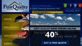 What Firstqualityroof.com website looked like in 2018 (5 years ago)